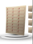 96 ADET ECZANE ETİKETİ BEYAZ - 2