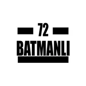 72 Batmanlı Araba Sticker 17x17 Cm Siyah - 1