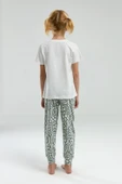 Arnetta 3303 Garson Kız Çocuk Desenli Bisiklet Yaka Şortlu Kısa Kol Pijama Takım thumbnail 10