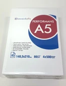 A5 Fotokopi Kağıdı 80 gr Performans 1 Koli 4 Paket (2000 Sayfa) - 2
