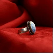 Gümüş Kalsedon Kadın Yüzük - 4