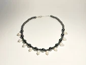 İNCİLİ HEMATİT KOLYE - 2