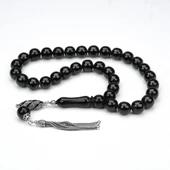 Oltu Taşı Orta Boyut Sade Küre Tespih thumbnail 4