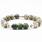 AKİK  TAŞI MİSİNA LASTİKLİ BİLEKLİK - 1