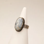 Gümüş Kalsedon Kadın Yüzük - 2