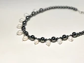 İNCİLİ HEMATİT KOLYE - 1