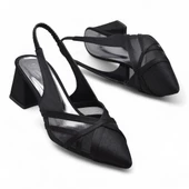 6521 4cm Kadın Topuklu Ayakkabı Stiletto Abiye Düğün Nişan Ayakkabısı - 3