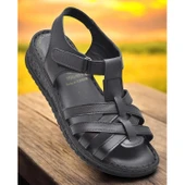 8152 TAM ORTOPEDİK Hakiki Deri Kadın Sandalet Deri Sandalet İvazn - 1