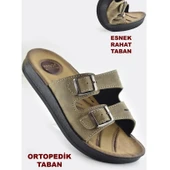 0530 Ortopedik Taban Günlük Kadın Terlik Sandalet Esnek Taban - 3
