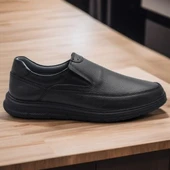 TAB202 Topuk Jelli Ortopedik Taban Hakiki Deri Erkek Ayakkabı Poli Hafif Taban - 9