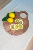 Ahşap Kesme Tahtası – Sunumluk Doğal Kayın Ağacı 30x26 cm - 3