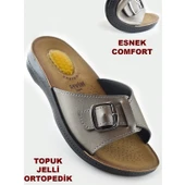 0533 Topuk Jelli Ortopedik Taban Günlük Kadın Terlik Sandalet - 4