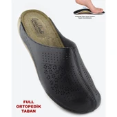 151390 Carlaverde Tam Ortopedik Kapalı Siyah Kadın Terlik Kadın Sandalet - 1