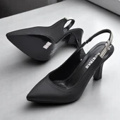 6509 9cm Kadın Topuklu Ayakkabı Stiletto Abiye Düğün Nişan Ayakkabısı - 3