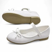 5953 Rahat Taban Tokalı Kız Çocuk Babet Ayakkabı Düğün Abiye Nişan Ayakkabısı - 2