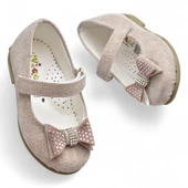 5951 Rahat Taban Tokalı Kız Çocuk Babet Ayakkabı Düğün Abiye Nişan Ev Babeti - 6