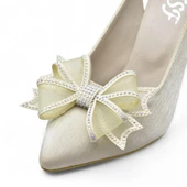 6513 Fiyonklu Taşlı 9cm Kadın Topuklu Ayakkabı Abiye Düğün Nişan Ayakkabısı - 10