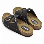 370 Rahat Ortopedik Taban Günlük Kadın Terlik Çift Toka Kadın Terlik - 4