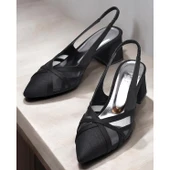 6521 4cm Kadın Topuklu Ayakkabı Stiletto Abiye Düğün Nişan Ayakkabısı - 1