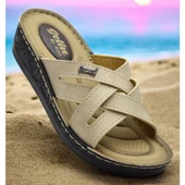 4551 Ortopedik Taban Günlük Kadın Terlik Yumuşak İç Taban - 5