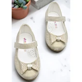 5951 Rahat Taban Tokalı Kız Çocuk Babet Ayakkabı Düğün Abiye Nişan Ev Babeti - 5