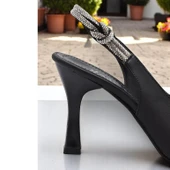 6509 9cm Kadın Topuklu Ayakkabı Stiletto Abiye Düğün Nişan Ayakkabısı - 5