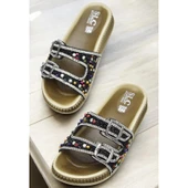 45560 Rahat Taban Taşlı Günlük Kadın Terlik - 4