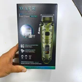 WAER WA-0143 Şarjlı Saç, Sakal ve Vücut Kesme Makinesi – 2000mAh Batarya, LCD Ekranlı, 4 Taraklı - 4
