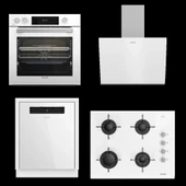 Arçelik Beyaz Dörtlü Ankastre Cam Set thumbnail 1