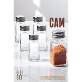 Modacar Cam Tuzluk Biberlik Karabiberlik 6 lı SET - 1