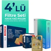 Bosch Toyota Corolla 1.6 Castrol Motor Yağlı Bakım Seti (2009-2012) 4 Lu thumbnail 1