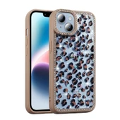 iPhone 15 Kılıf Taşlı ve Simli Tasarım Azra Kapak - 10