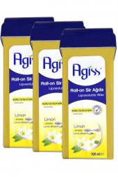 Agiss Limon Roll-on Kuru Ciltler İçin Sir Ağda 100 mlx3 Adet - 1