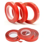 BUFFER® 2 Metre Güçlü Yapışkanlı Çift Taraflı Slikon Pratik Şeffaf Bant - 6