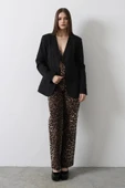 Önü Bağlamalı Blazer Ceket - Siyah - 4
