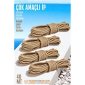 Modacar Çok Amaçlı Kalın İp Hamak İpi - Çamaşır İpi Salıncak İpi Atlama İpi 40 Metre - 1
