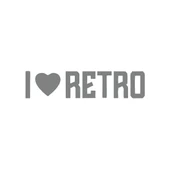 I Love Retro Araba Sticker 17x17 Cm Gri - 1