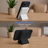 Woyax By Deji Magsafe Powerbank 10000mah Standlı Hızlı Taşınabilir Batarya iPhone 12 13 14 15 16 Android - SİYAH thumbnail 2