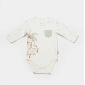Koala Jungle Uzun Kol Bebek Body  Mint - 1