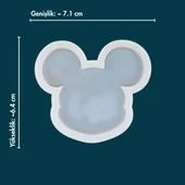 SİLİKON KALIP 2 BOYUTLU MİCKEY MOUSE FİGÜR TAŞ TOZU EPOKSİ REÇİNE KALIP thumbnail 1