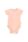 Basic Kısa Kol Body Pembe - 1