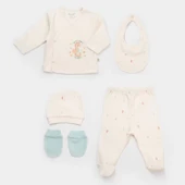 Save The Seahorse 5'li Hastane Çıkış Seti Bej-mint - 1