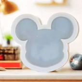 SİLİKON KALIP 2 BOYUTLU MİCKEY MOUSE FİGÜR TAŞ TOZU EPOKSİ REÇİNE KALIP thumbnail 2