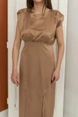 Vizon Eteği Yırtmaçlı Helen Elbise - 3