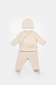 Bimini Canvas Trains Boy 3'lü Set  Latte - 1