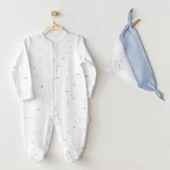 Ocean İs My Happy Place Bebek Tulum Takım White - 1