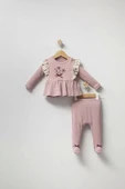 Baby Vintage Rose Zıbın Takım  Gül Kurusu - 1