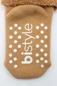 Çemberli Kaymaz Havlu Soket Çorap 2'li Bs10503 Bej-hardal - 5