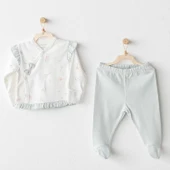 Andywawa Ac25508 Sıde Snap Set Love Family 2'li Zıbın Set Mint - 1