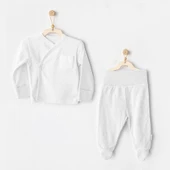 Andywawa Ac25557 Side Snap Set 2'li Zıbın Takım White - 1